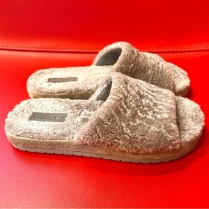 Vince Kalina Shearling/Suede Slides